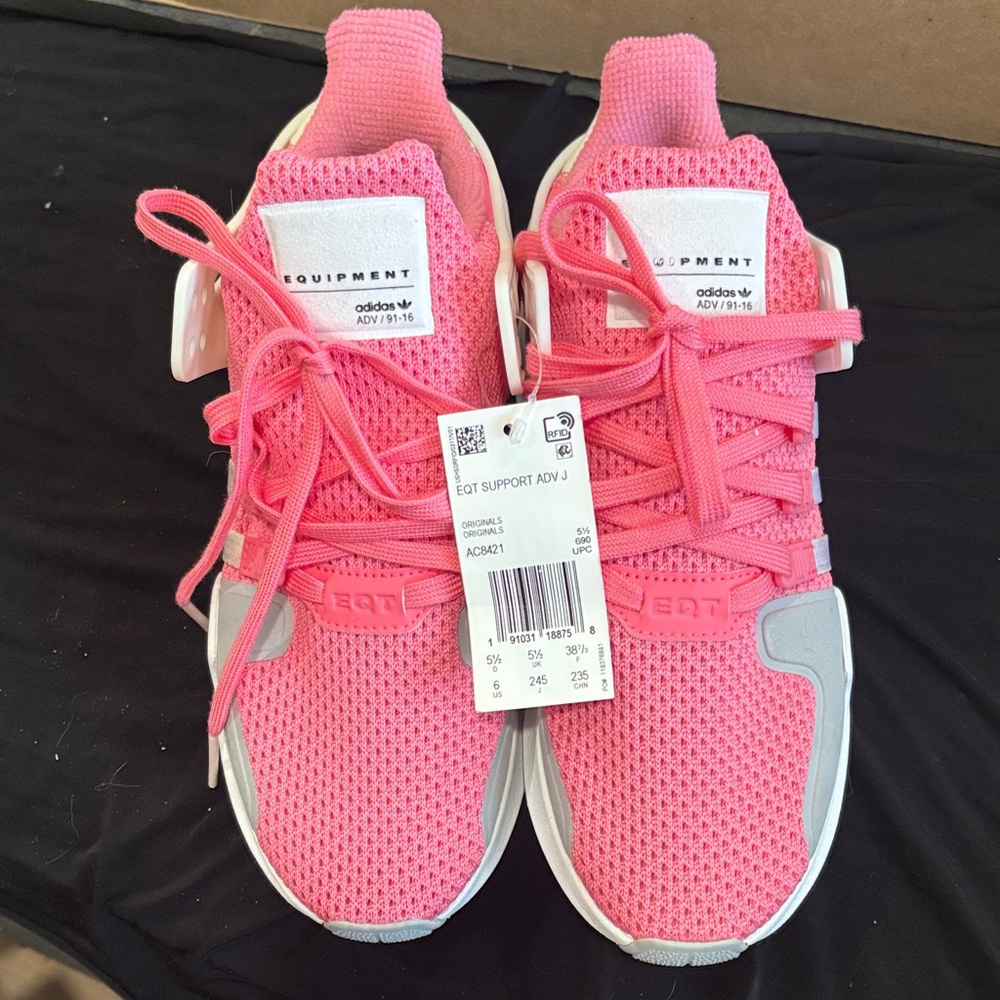 Adidas EQT Support ADV Pink and Gray Sneakers